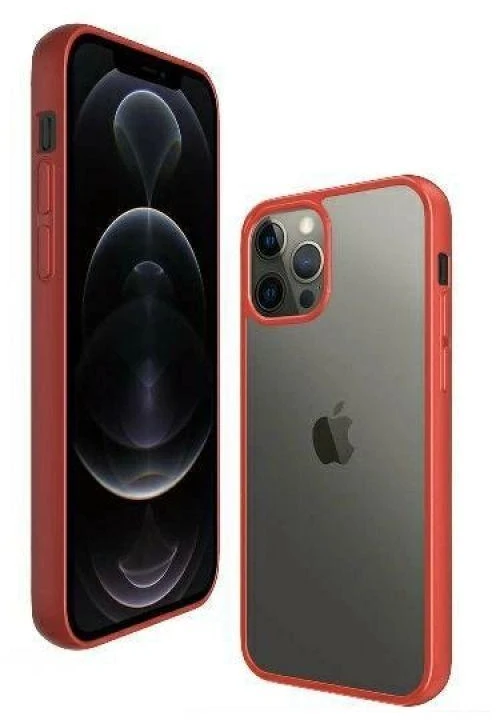 Panzer Glass PanzerGlass Clear Apple iPhone 12 Pro Max - dėklas telefonui skaidrus ir raudonos spalvos