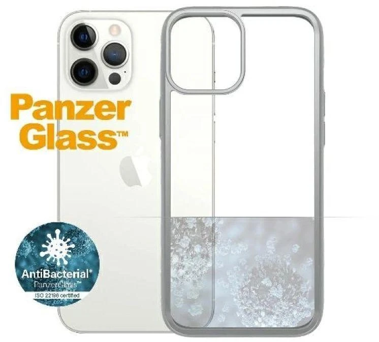 Panzer Glass PANZERGLASS CLEAR CASE IPHONE 12 PRO MAX ANTIBACTERIAL Sidabrinis