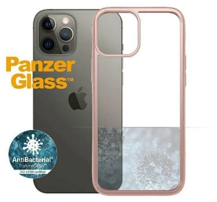 Panzer Glass PanzerGlass Clear Apple iPhone 12 Pro Max - dėklas telefonui skaidrus ir rožinės spalvos