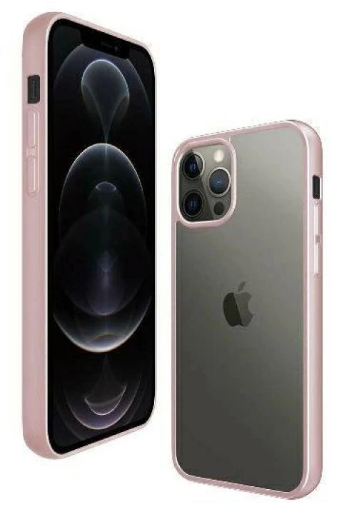 Panzer Glass PanzerGlass Clear Apple iPhone 12 Pro Max - dėklas telefonui skaidrus ir rožinės spalvos