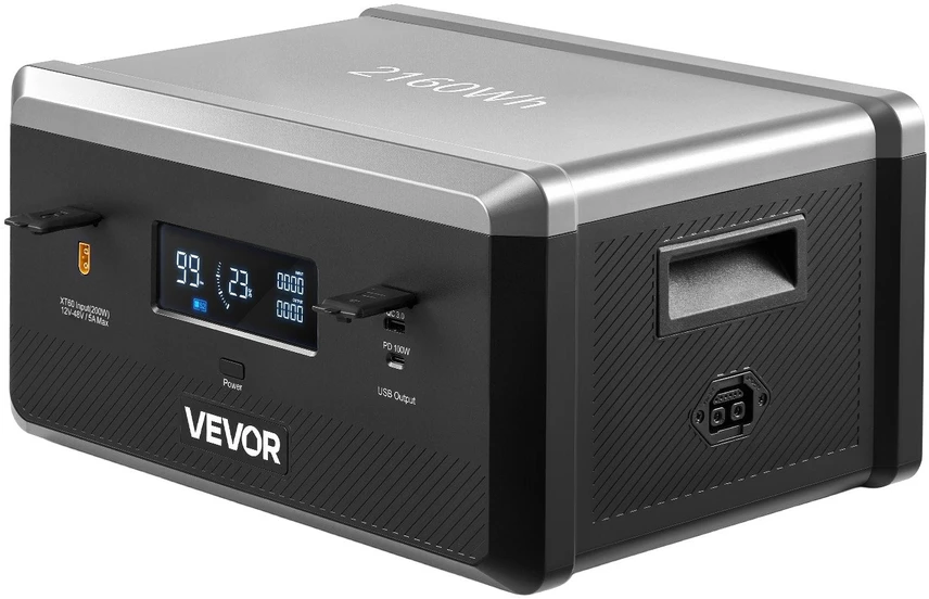 VEVOR Papildoma nešiojama elektrinė baterija, 2160Wh