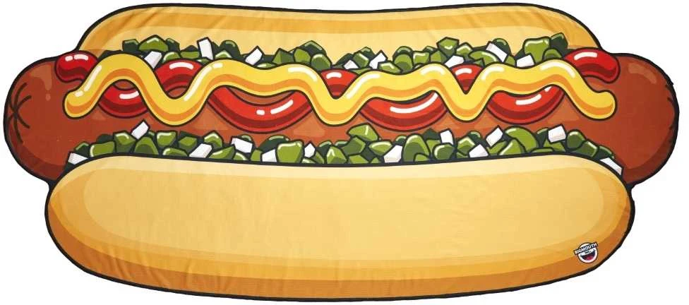 Rankšluostis Big Mouth Paplūdimio kilimėlis, Hot Dog