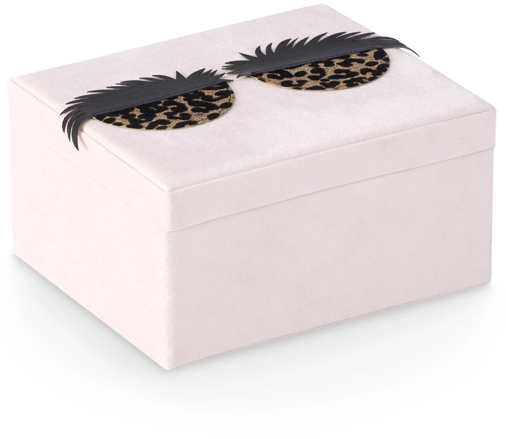 AmeliaHome Papuošalų dėžutė rožinė AH Lashes 19×12