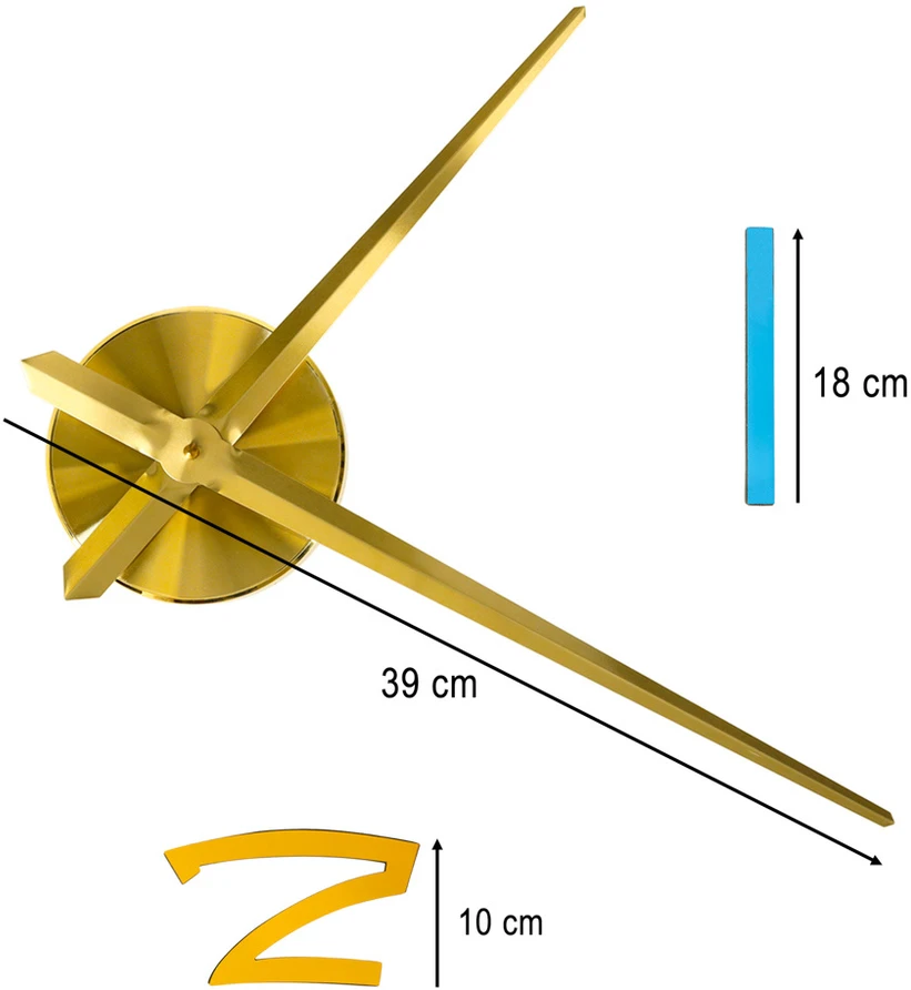 Ikonka Sieninis laikrodis su lipdukais 1 skaitmeninė spalva 100-120cm
