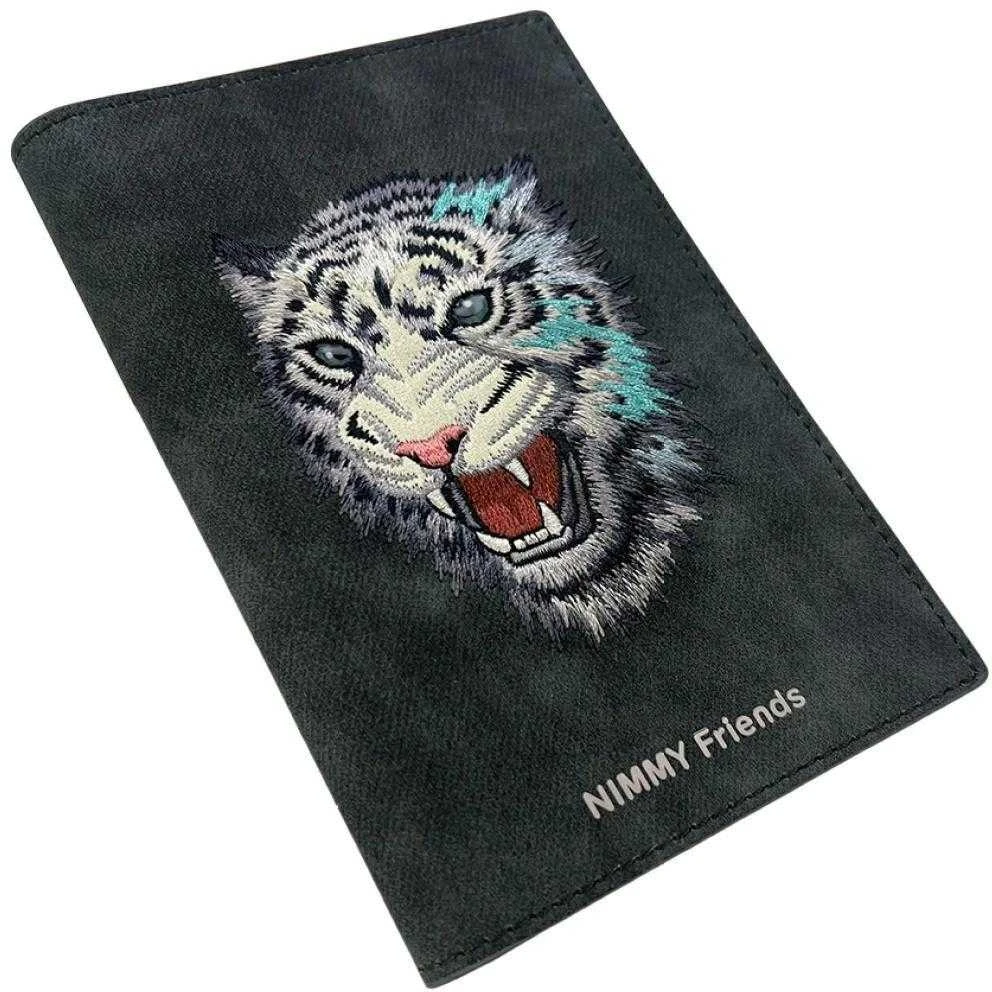 Passport dėklas Nimmy wallet Raptor Tiger pilkos spalvos