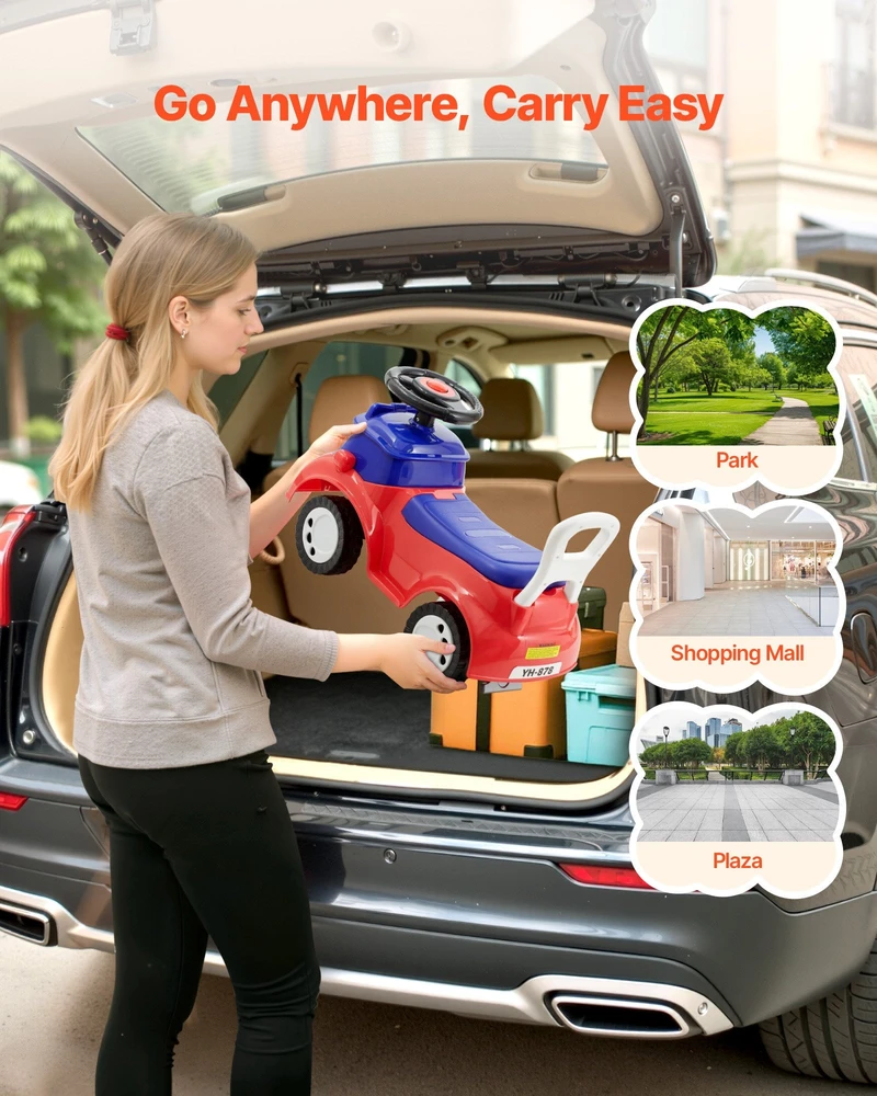 VEVOR Stumdomas automobilis vaikams nuo 19 mėn. iki 36 mėn.