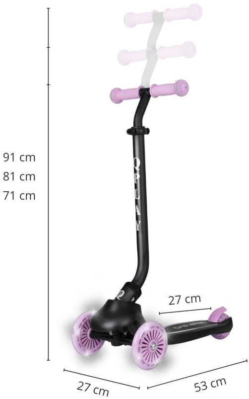 MILLY MALLY 6313 Qplay Sema Evo 3in1 violetinis paspirtukas
