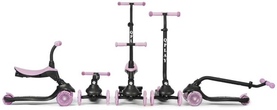 MILLY MALLY 6313 Qplay Sema Evo 3in1 violetinis paspirtukas