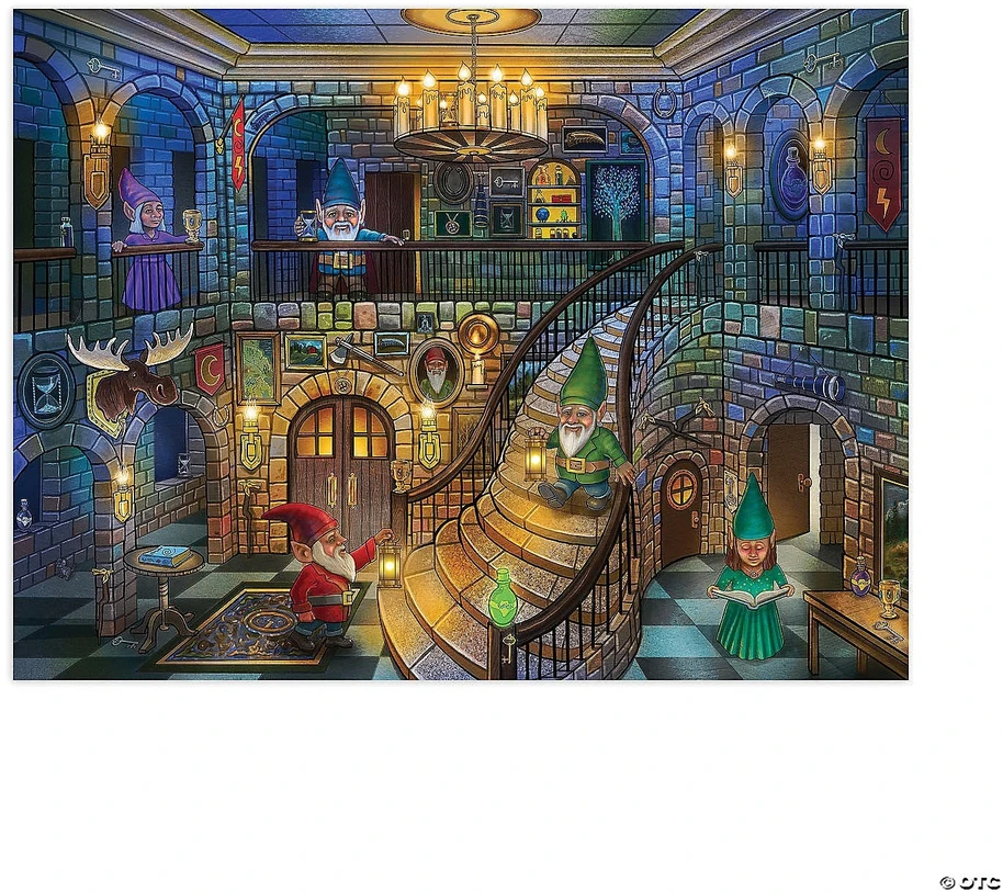 Pastabumo dėlionė „Gnomes at night“