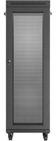 LANBERG Rack spintelė 19 laisvai stovinti 37U 600x600 plokščia pakuotė su tinklelio durelėmis LCD juodas
