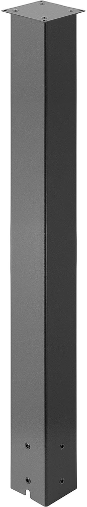 VEVOR Juodos pašto dėžutės stulpo rinkinys, 109,5 cm plieno paviršiaus montavimo stulpas, lauko pašto dėžutės stulpas, metalinis pašto dėžutės stovas, plieno pašto dėžutės stulpas