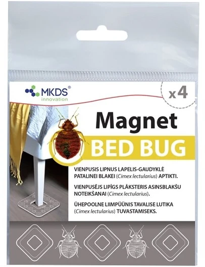 Mkds Patalinių blakių LIPNI gaudyklė Magnet Bed Bug (4vnt)