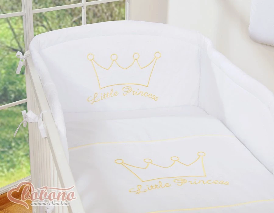 Patalynės komplektas 2 dalių Little Prince/Princess baltas – saldžiam kūdikio miegui.