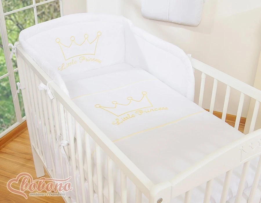 Patalynės komplektas 3 dalių baltas Little Prince/Princess – saldžiam ir ramiam miegui.