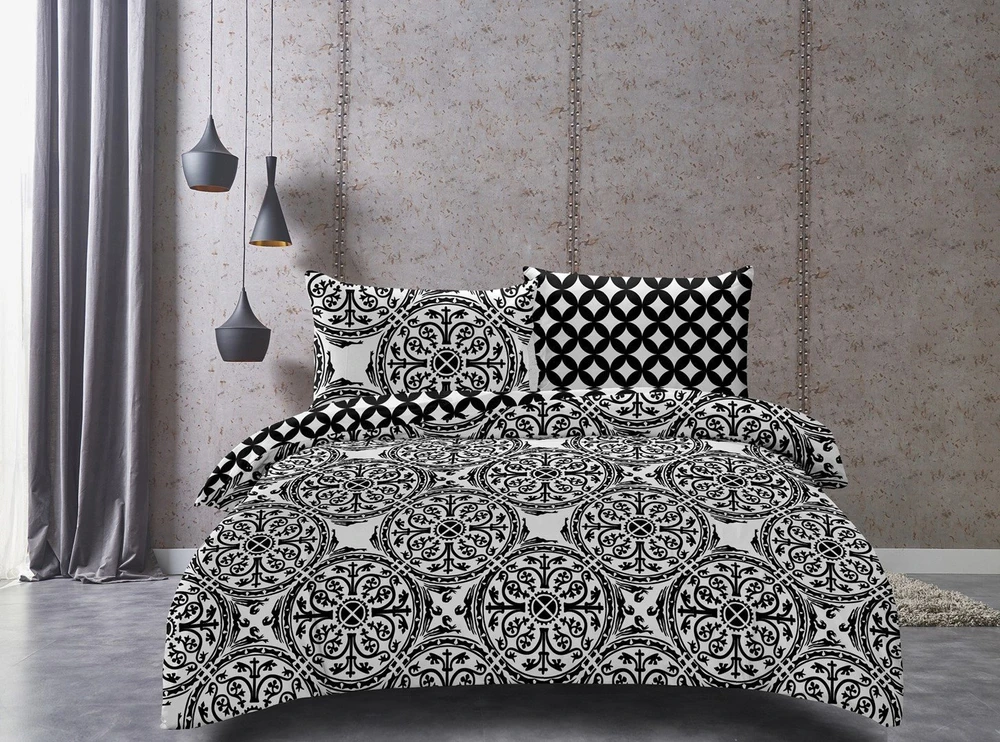 DecoKing Patalynės komplektas Hypnosis Mandala AmeliaHome 155 × 220 cm + 2 × 80 × 80 cm