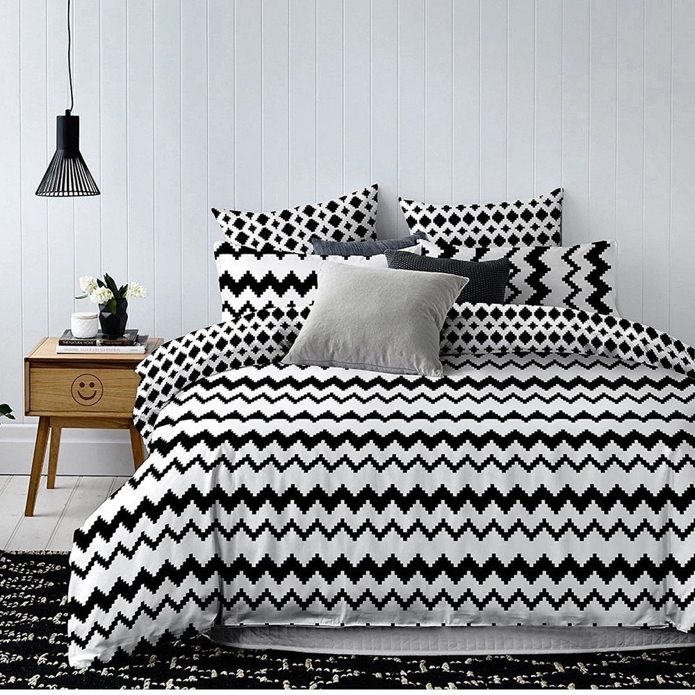DecoKing Patalynės komplektas Hypnosis Waves AmeliaHome 155 × 220 cm + 2 × 80 × 80 cm