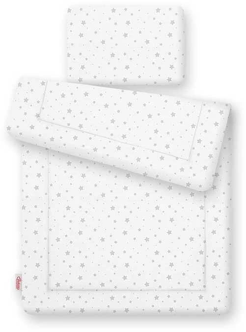 Bobono Patalynės komplektas kūdikiui rožinis su zuikučiais 75x100 cm Newborn