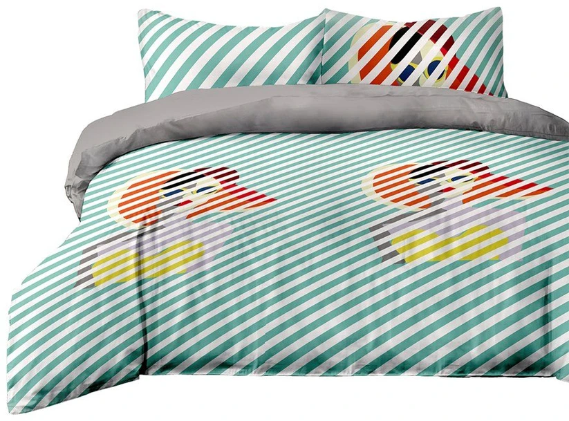 Patalynės komplektas Retrogirl AmeliaHome 155 × 220 cm + 1 × 80 × 80 cm