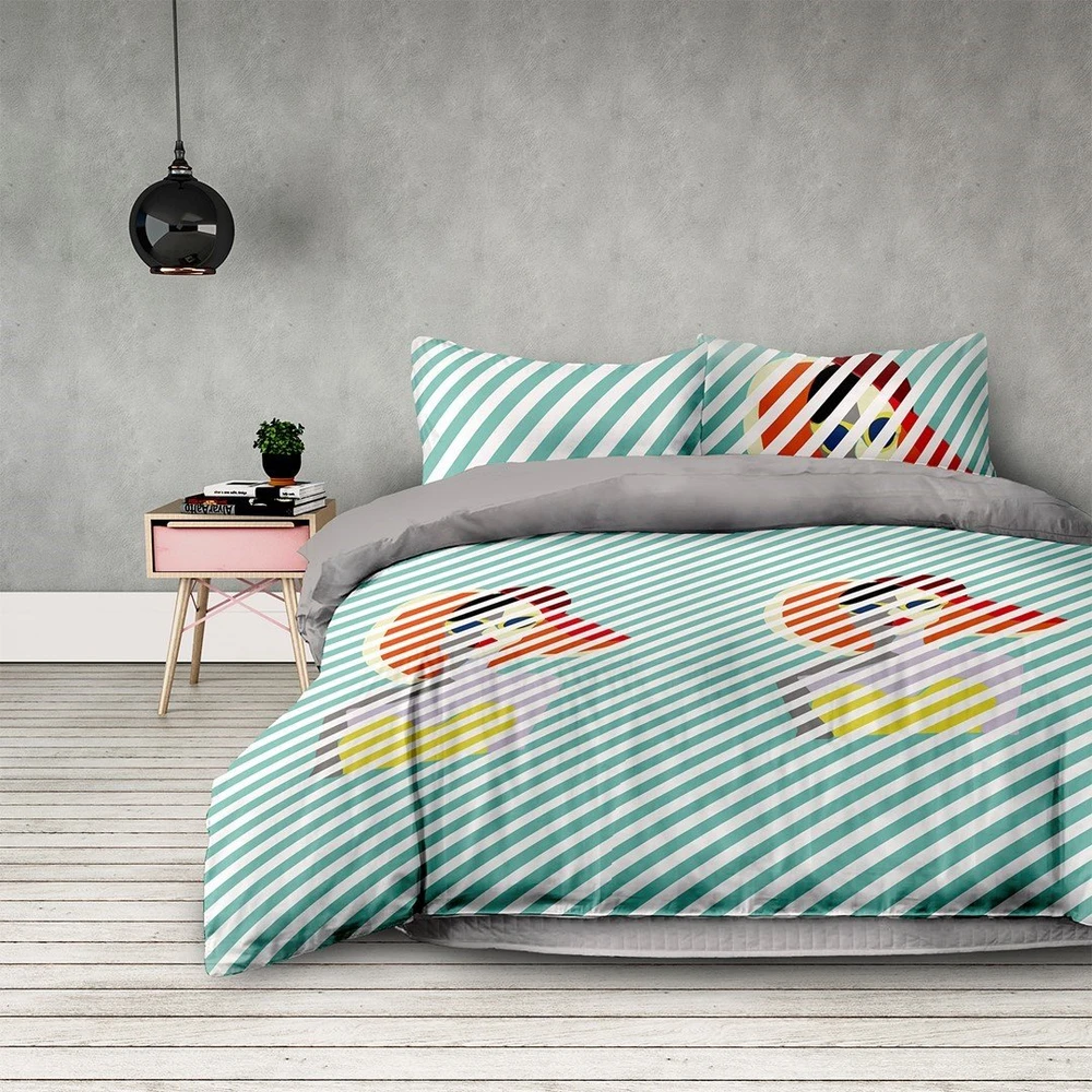 Patalynės komplektas Retrogirl AmeliaHome 155 × 220 cm + 1 × 80 × 80 cm