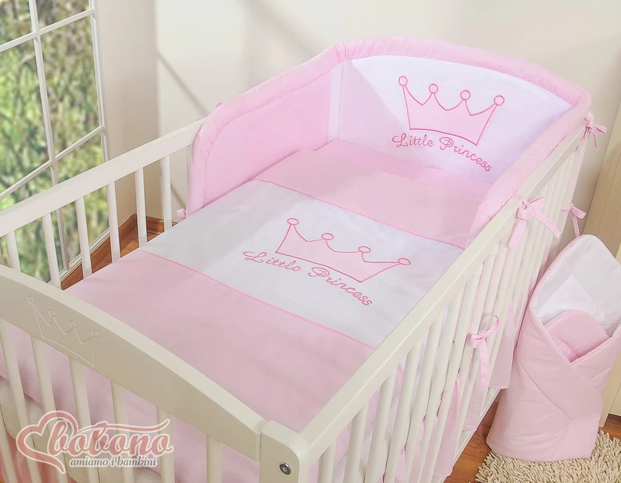 Patalynės komplektas rožinis Little Prince/Princess – saldžiam ir jaukiam miegui.