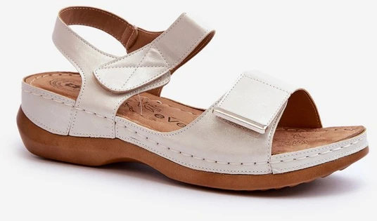 Patogios moteriški sandalai su Velcro Sidabrinis Iphiope