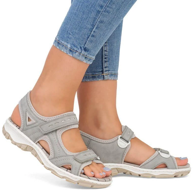 Patogūs Rieker W RKR674 sandalai pilki