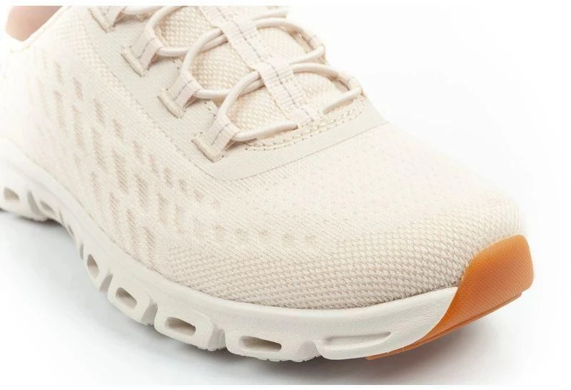 Patogūs Skechers Glide-Step moteriški ecru spalvos įsispiriami sportiniai bateliai