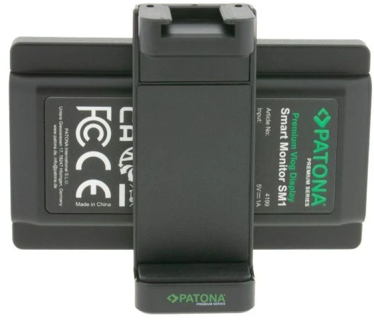 Ausinės PATONA 4199 camera monitorius 10.1 cm (3.97") Juodas 480 x 800 pikselių Jutiklinis ekranas