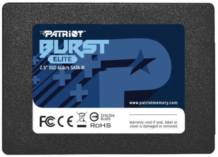 Ausinės PATRIOT BURST ELITE 480GB SATA 3 2,5 colio SSD diskas
