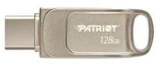 Patriot Memory Tab T560 128GB USB atmintinė, dviguba USB 120MB/s (PS128GT560DS5D), Sidabrinis