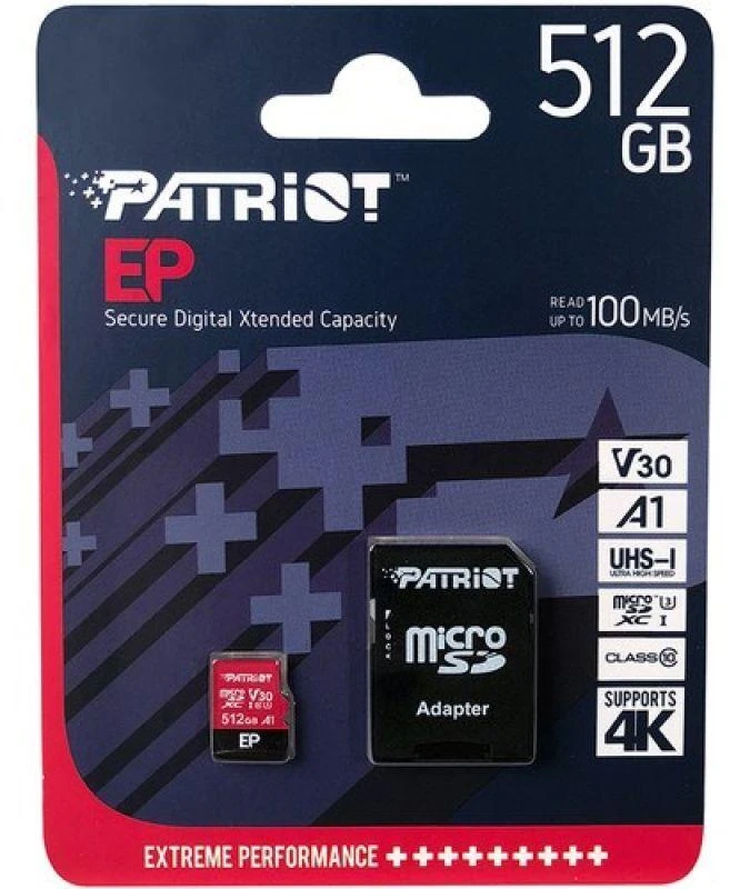 Patriot EP Series 512GB Micro SDXC V30