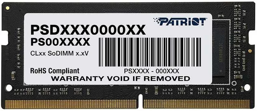 RAM Modulis - Patriot Signature 8 GB DDR4 2666 MHz SO-DIMM Neebuferizuotas