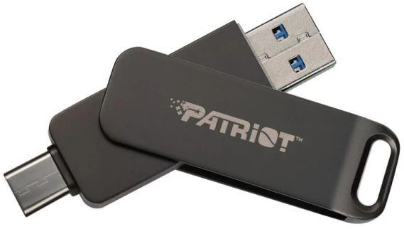 Patriot Rage R550 512GB Dvigubas USB A+C, Aliumininis, 100MB/s