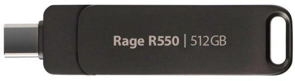 Patriot Rage R550 512GB Dvigubas USB A+C, Aliumininis, 100MB/s