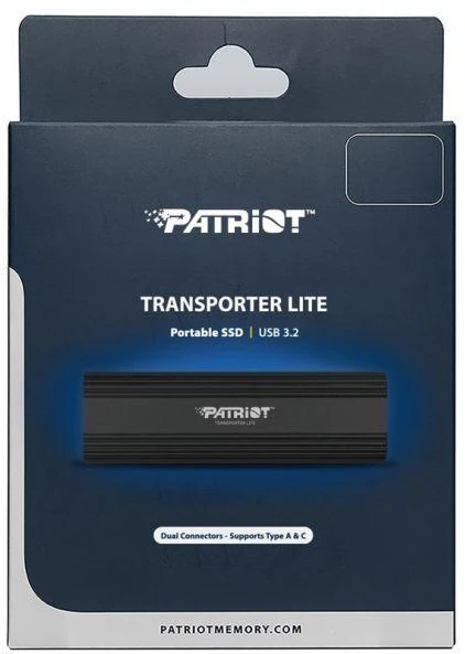 Kietasis diskas Patriot Memory Transporter Lite 2 TB USB Type-C 3.2 Gen 2 (3.1 Gen 2) (PTPL2TBPECB) Juodas