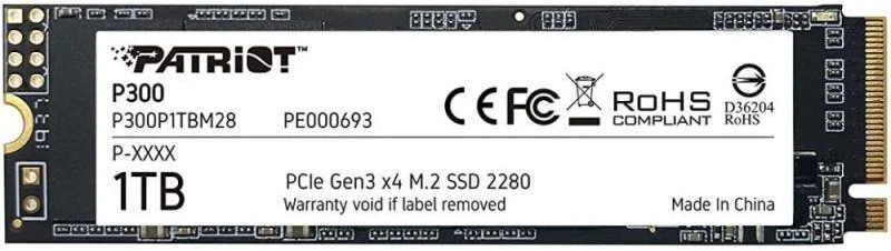 Ausinės Patriot Viper P300 M.2 PCI-Ex4 NVMe 1TB SSD
