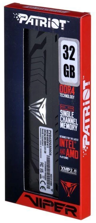 PATRIOT VIPER STEEL DDR4 32GB 3200MHz CL16 atmintis