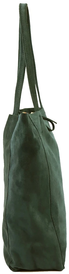 Patrizia damska shopperbag duża skóra naturalna zamszowa torebka na ramię