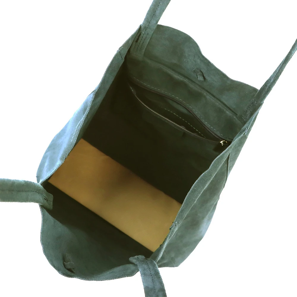 Patrizia damska shopperbag duża skóra naturalna zamszowa torebka na ramię