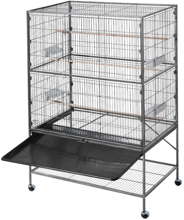 Vevor Paukščių narvas 930 x 580 x 1510 mm su lygiu stogu