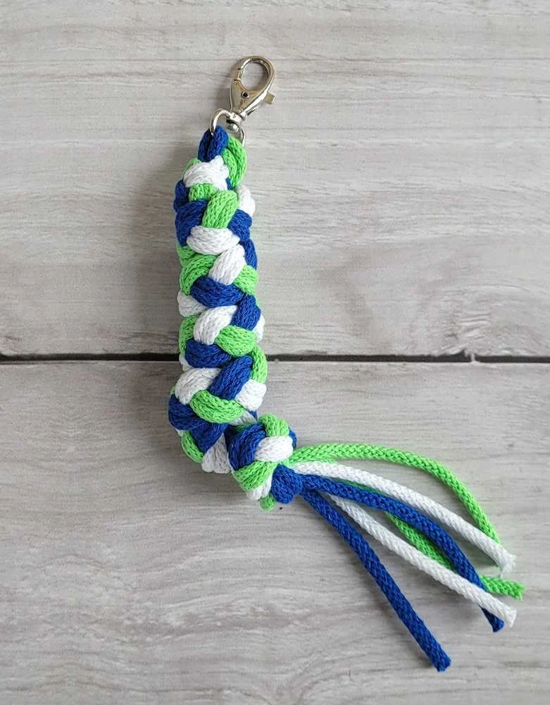 Pavadėlis hobi arkliukui, mėlynas/šviesiai žalias/baltas