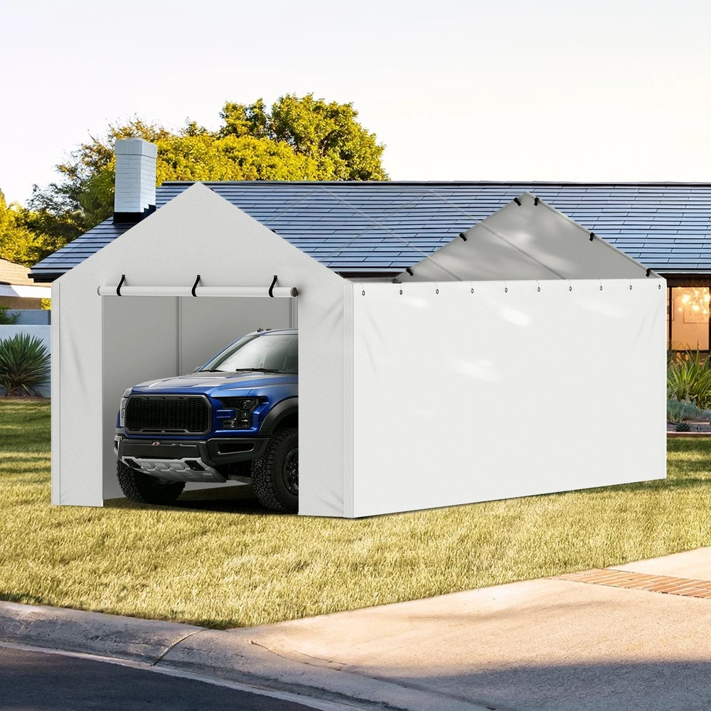 VEVOR Automobilio pastogės uždangalo sienelė 3 x 6 m