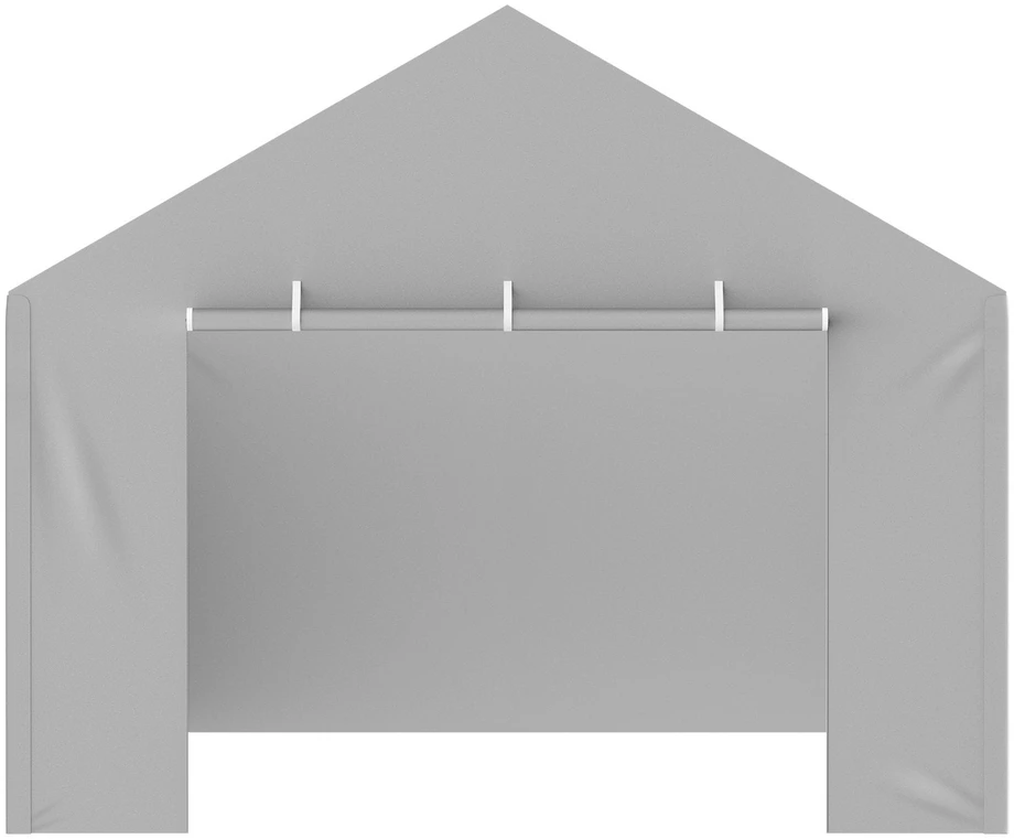 VEVOR Automobilinė pastogė 12 x 6 m pilka