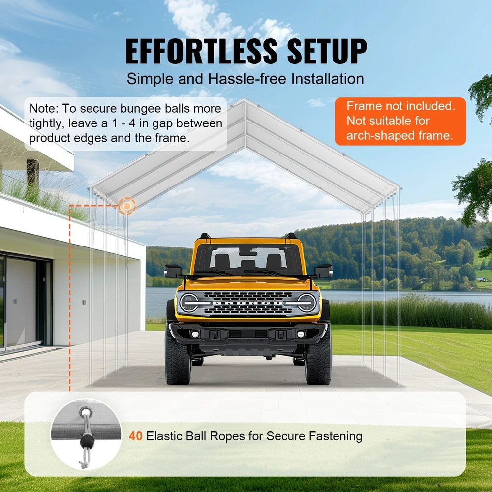 VEVOR 3 x 6 m automobilio stogelio pakeitimo dangtis