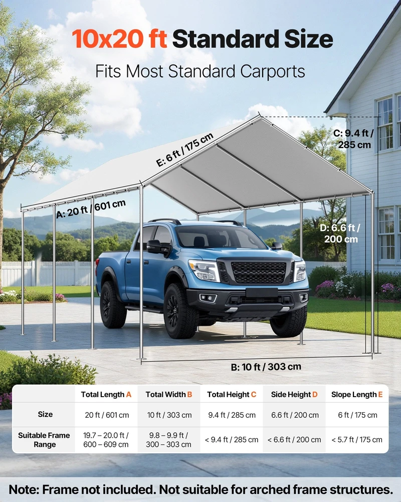 VEVOR Pakeitimo stogelis automobiliui 3x6 m, be karkaso