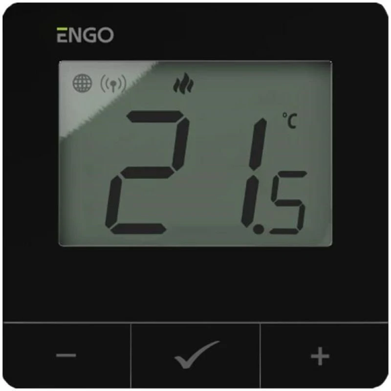Carruzzo ENGO Controls E25-230B – Internetinis, ant paviršiaus montuojamas temperatūros reguliatorius.