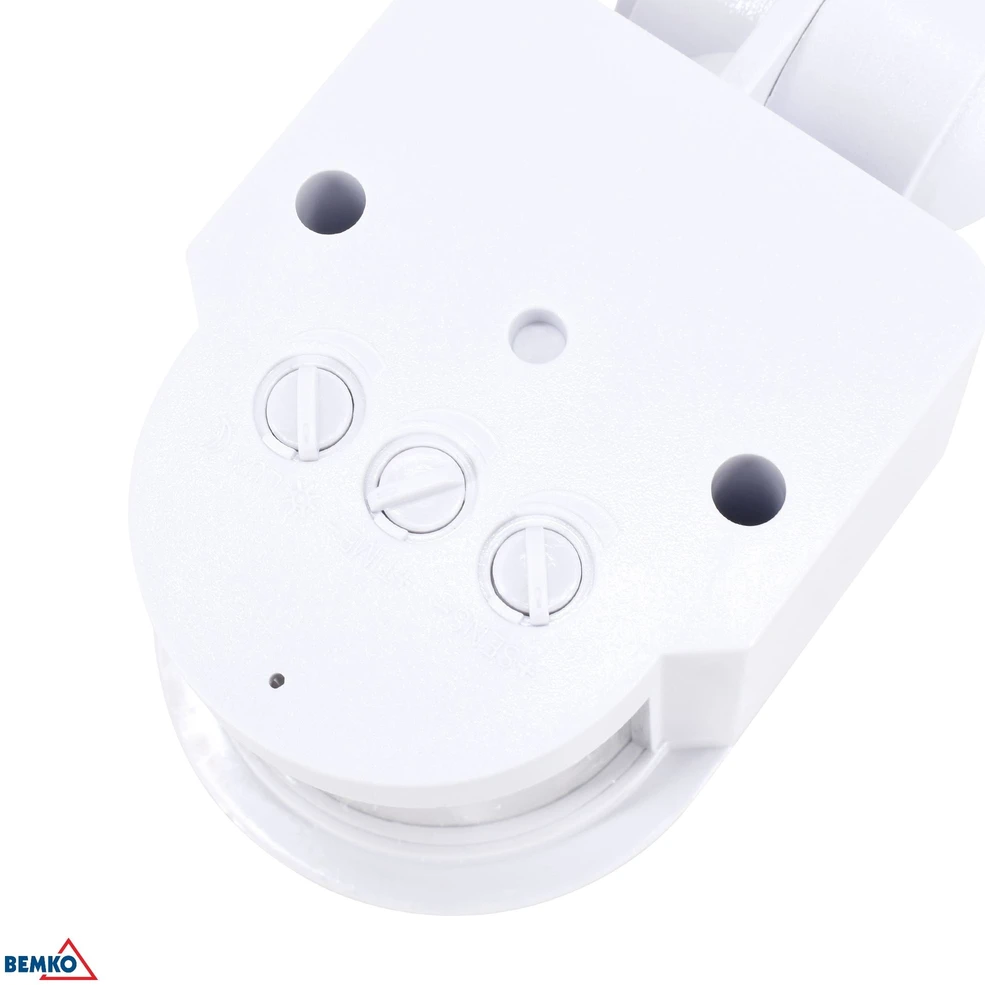Bemko Paviršinis judesio daviklis, baltas, IP44, max 1200W, 180°, 5-12m