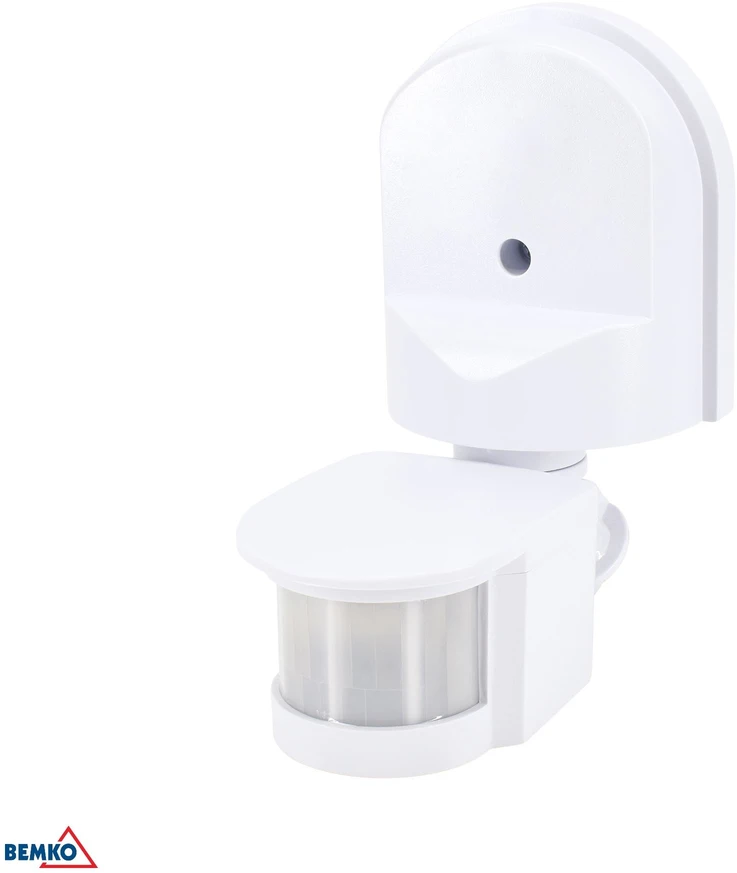 Bemko Paviršinis judesio daviklis, baltas, IP44, max 1200W, 180°, 5-12m