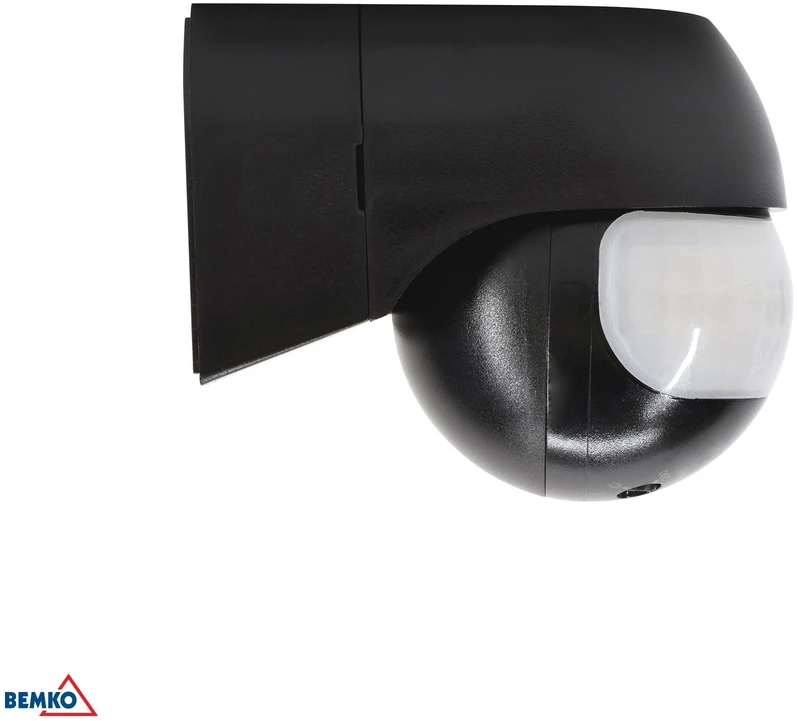 Bemko Paviršinis judesio daviklis, juodas, IP44, max 800W, 180°, max 12m