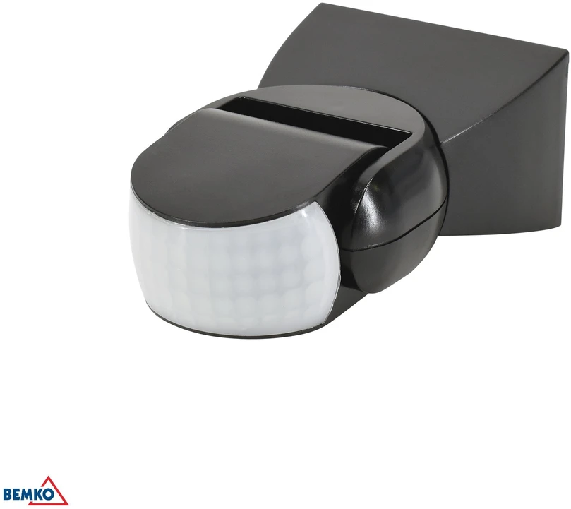 Bemko Paviršinis judesio daviklis, juodas, IP65, max 1200W, 180°, max 12m